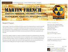 Tablet Screenshot of martinfrench.net